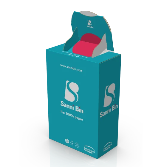 Sanni Bin - Wegwerpbare Sanitaire Afvalbak - 10 stuks -Ultieme Hygiëne